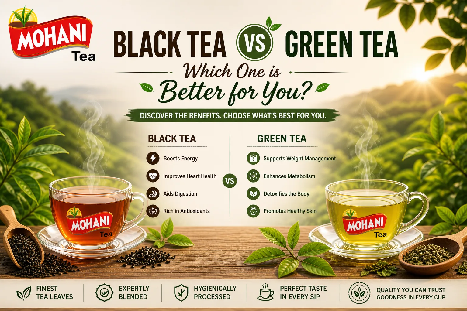 Black Tea vs Green Tea: Which One is Better for You?